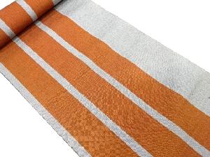 アンティーク　縞模様織り出し八寸帯地反物